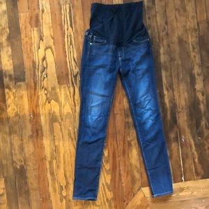 AG skinny maternity jeans with secret fit belly